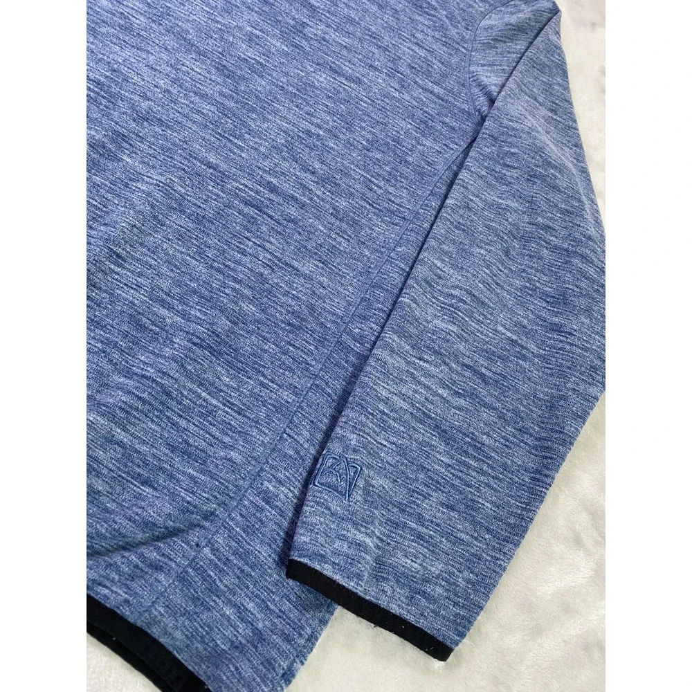Avalanche Quarter Zip Pullover Mens XL Blue Space Dye Outdoor Performance Layer